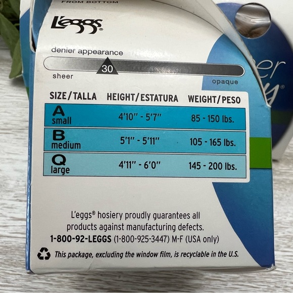 3 X L’eggs Sheer Energy control top pantyhose bundle size B SUNTAN - Picture 3 of 5